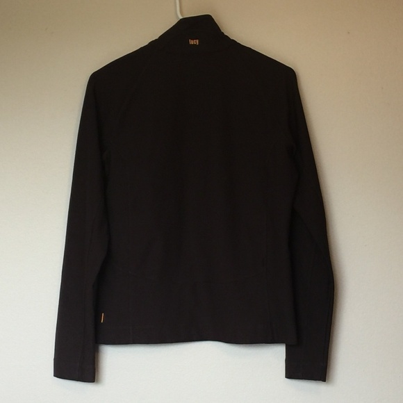 LUCY lucytech Stretch Track Jacket Brown Medium - Picture 2 of 6